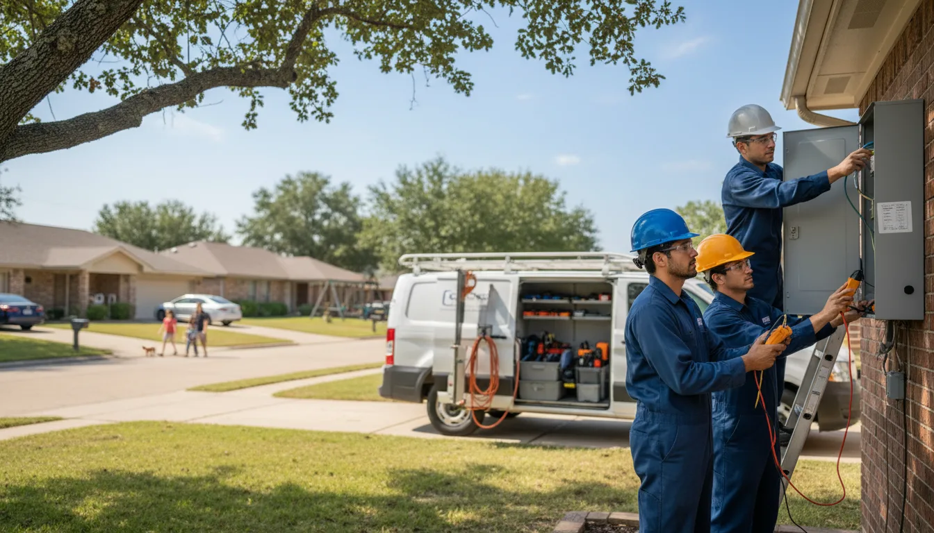Certified electrician providing emergency electrical services in Mclain, MS